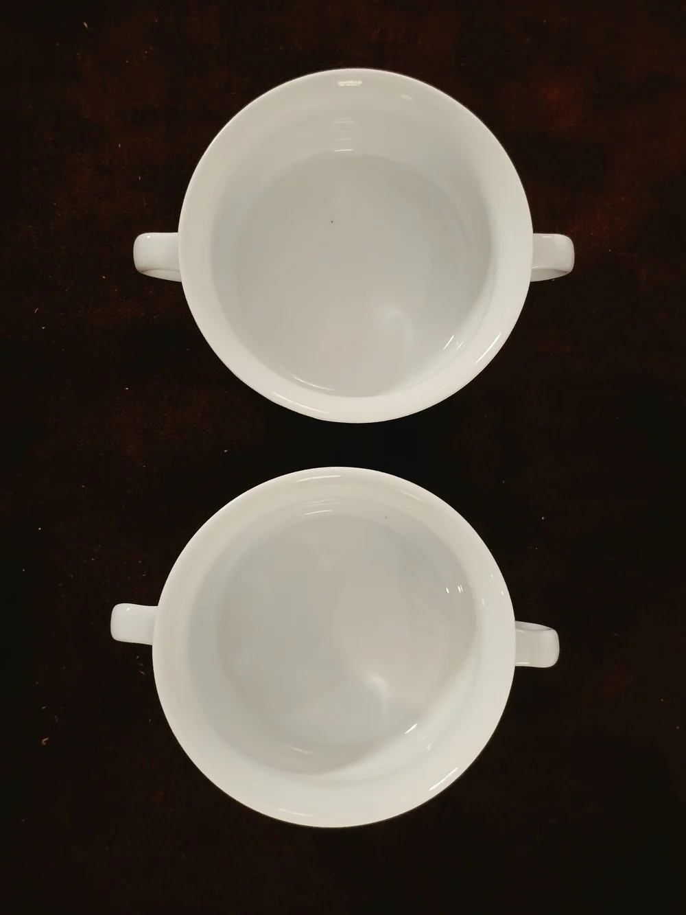 Williams-Sonoma Everyday White Handled Soup Bowls & Saucers Set (4 Pieces)